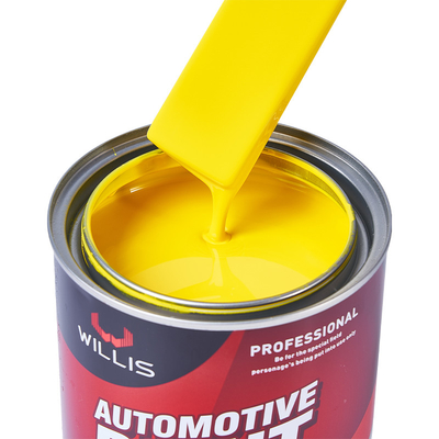 Il liquido luminoso metallico solido 2k automobilistico dipinge il colore giallo limone