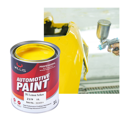 Il liquido luminoso metallico solido 2k automobilistico dipinge il colore giallo limone