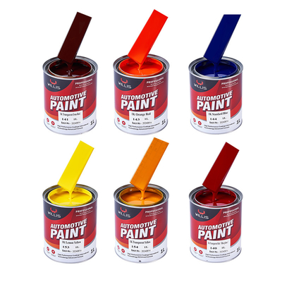 Giallo Alta lucentezza 1k Basecoat Vernice auto più sottile Acrilico Vernice Spray Auto Vernice personalizzata Vernice auto Colori Vernice carrozzeria auto