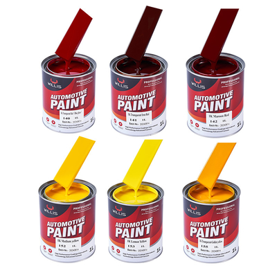 Giallo Alta lucentezza 1k Basecoat Vernice auto più sottile Acrilico Vernice Spray Auto Vernice personalizzata Vernice auto Colori Vernice carrozzeria auto