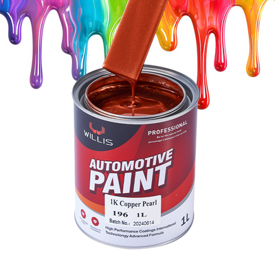 Fornitura di fabbrica Lacca acrilica 1K Basecoat Perla Vernice auto 1K Perla di rame OEM Disponibile Auto Rifinire Vernice Spray Auto