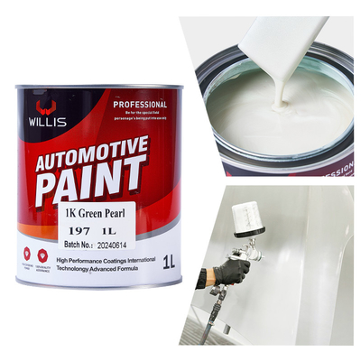 1K Basecoat Vernice perlevole per auto 1K Vernice perle verde Vernice acrilica lacca Vernice automobilistica Marche Vernice per auto metallica