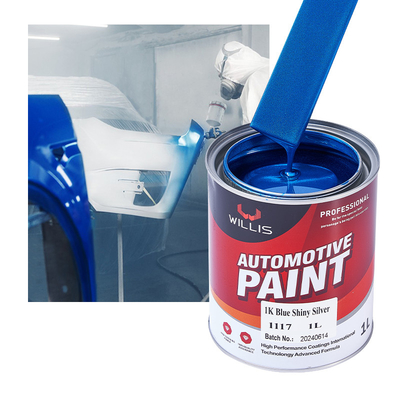 Vernice per automobili metallica blu misto lucente argento pigmento argento acrilico lacca vernice a spruzzo