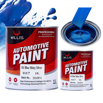 Vernice per automobili metallica blu misto lucente argento pigmento argento acrilico lacca vernice a spruzzo