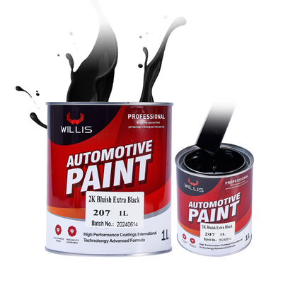 Vernice acrilica epoxi automotive durabile due confezioni Vernice acrilica auto metallica rosso 2K bluastro extra nero