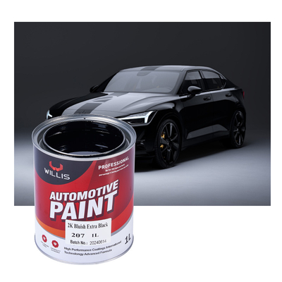 Vernice acrilica epoxi automotive durabile due confezioni Vernice acrilica auto metallica rosso 2K bluastro extra nero