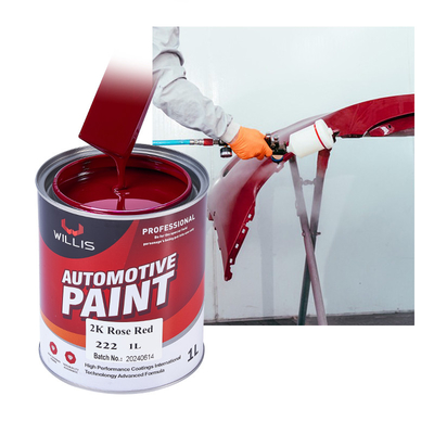 2K Rosa Rosso 2K Vernice solida per automobili / Marchio pubblicitario OEM / ODM Accettabile vernice per auto a spruzzo