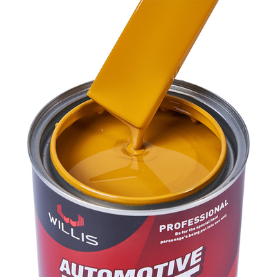 Vernice per auto gialla terra 2K solida metallica, liquida brillante 2k Vernice per automobili Produttore di vernici per automobili