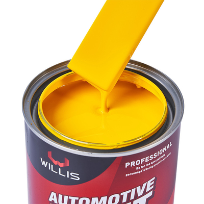 Colori personalizzati di vernice per auto solida, resistente alle intemperie 2k Vernice a spruzzo 2K Giallo medio Vernice auto rifinitura