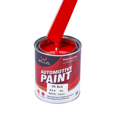 Protezione automobilistica 2K Vernice solida rossa Alta durezza 1L / 4L per lattina Facile costruzione