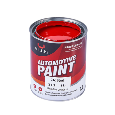 Protezione automobilistica 2K Vernice solida rossa Alta durezza 1L / 4L per lattina Facile costruzione