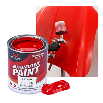 Protezione automobilistica 2K Vernice solida rossa Alta durezza 1L / 4L per lattina Facile costruzione