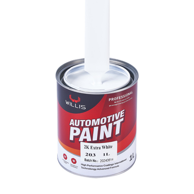 Metallico Bianco 2K Vernice solida Corpo auto Touch Up Spray Resistenza all'acqua Auto Rifinire Vernice 2k Spray Vernice