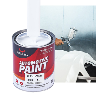 Metallico Bianco 2K Vernice solida Corpo auto Touch Up Spray Resistenza all'acqua Auto Rifinire Vernice 2k Spray Vernice