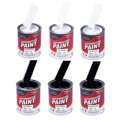 Intermedio 2K Colori di vernice solida Per la riparazione del corpo dell'auto Nessun cambiamento di colore Vernice acrilica Produttore di vernice per auto