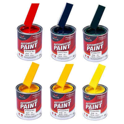 Intermedio 2K Colori di vernice solida Per la riparazione del corpo dell'auto Nessun cambiamento di colore Vernice acrilica Produttore di vernice per auto