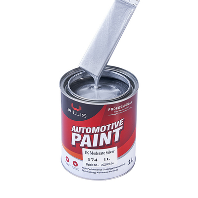 Vernice per auto metallica d' argento a secco rapido, rivestimento liquido Vernice a spruzzo acrilica lacca 1K Vernice per auto metallica d' argento moderata