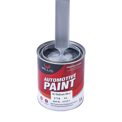 Vernice per auto metallica d' argento a secco rapido, rivestimento liquido Vernice a spruzzo acrilica lacca 1K Vernice per auto metallica d' argento moderata