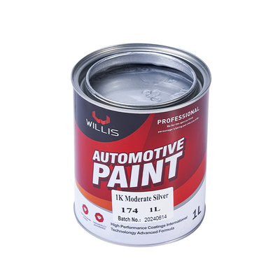 Vernice per auto metallica d' argento a secco rapido, rivestimento liquido Vernice a spruzzo acrilica lacca 1K Vernice per auto metallica d' argento moderata