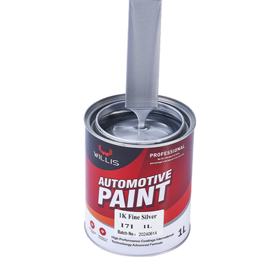 Pintura di base argento di alta luminosità, riempitore per il corpo 1K Tint Base Paint Metallica Vernice automobilistica Vernice argento
