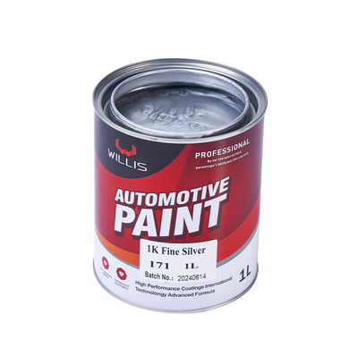 Pintura di base argento di alta luminosità, riempitore per il corpo 1K Tint Base Paint Metallica Vernice automobilistica Vernice argento
