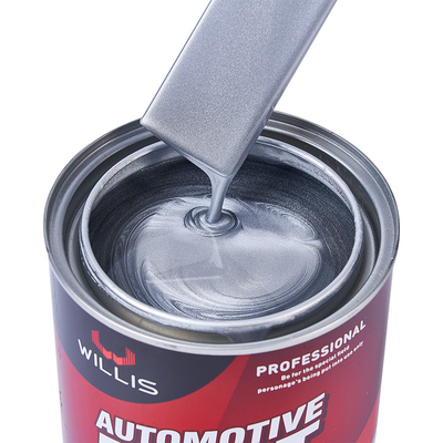 Pintura di base argento di alta luminosità, riempitore per il corpo 1K Tint Base Paint Metallica Vernice automobilistica Vernice argento