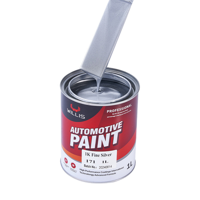 Pintura di base argento di alta luminosità, riempitore per il corpo 1K Tint Base Paint Metallica Vernice automobilistica Vernice argento