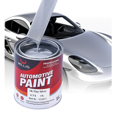 Pintura di base argento di alta luminosità, riempitore per il corpo 1K Tint Base Paint Metallica Vernice automobilistica Vernice argento
