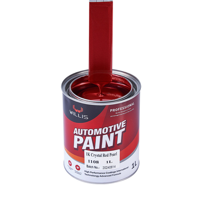 Acrilico Flash Perla Chiara Vernice Automotive Alta Solidità Rapido Asciugatura, 1K Cristallo Rosso Perla, Vernice Acrilica