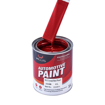 Acrilico Flash Perla Chiara Vernice Automotive Alta Solidità Rapido Asciugatura, 1K Cristallo Rosso Perla, Vernice Acrilica