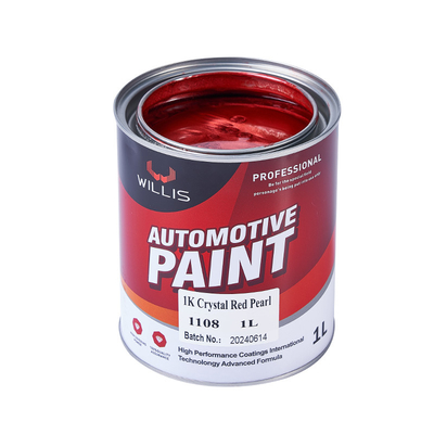 Acrilico Flash Perla Chiara Vernice Automotive Alta Solidità Rapido Asciugatura, 1K Cristallo Rosso Perla, Vernice Acrilica