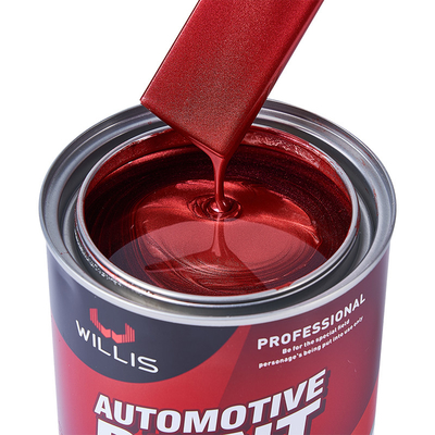 Acrilico Flash Perla Chiara Vernice Automotive Alta Solidità Rapido Asciugatura, 1K Cristallo Rosso Perla, Vernice Acrilica