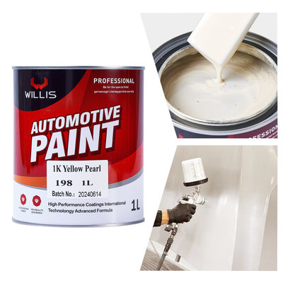 1K Acrilico Perla Vernice auto gialla Perla Chiara Coat Hardener Sottile 2K/1K Vernice a colori