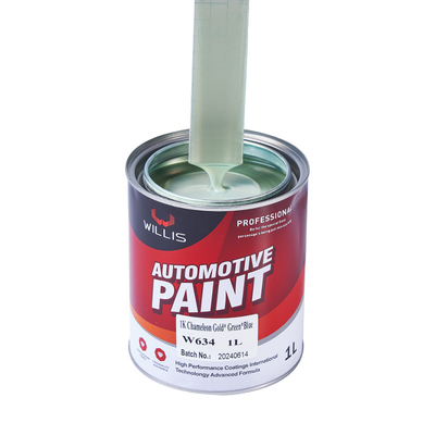 1K Multicolore che cambia effetto di illusione perlacent Paint Resina acrilica con rivestimento blu verde viola e vernice