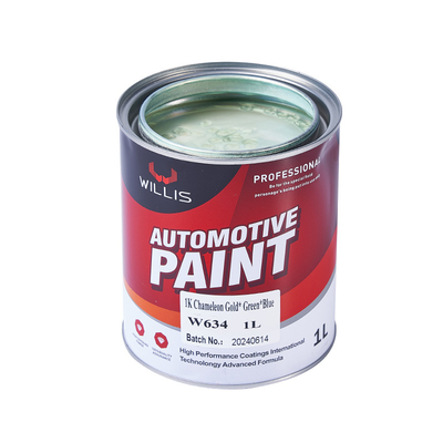 1K Multicolore che cambia effetto di illusione perlacent Paint Resina acrilica con rivestimento blu verde viola e vernice