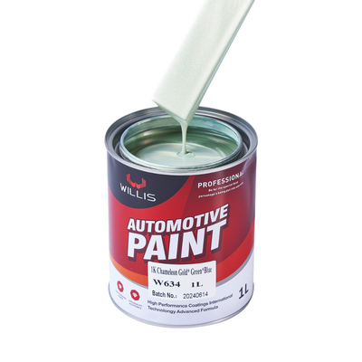 1K Multicolore che cambia effetto di illusione perlacent Paint Resina acrilica con rivestimento blu verde viola e vernice