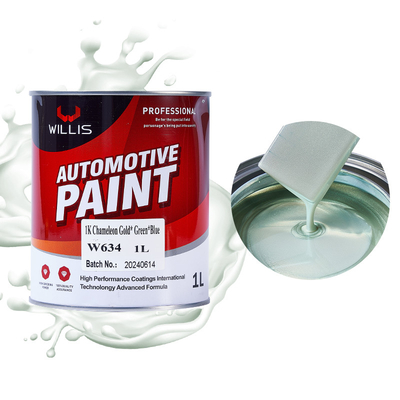 1K Multicolore che cambia effetto di illusione perlacent Paint Resina acrilica con rivestimento blu verde viola e vernice