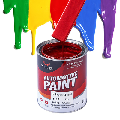 Vernice per auto a spruzzo Rivestimento liquido OEM Disponibile 1K Un componente Vernice perle acrilica Prodotto di fabbrica di sottili automobilistici