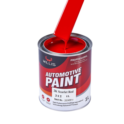 Facile costruzione 2k Vernice a spruzzo rosso Protezione automobilistica Alta durezza 1l / 4l Per lattina