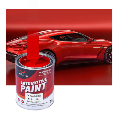 Facile costruzione 2k Vernice a spruzzo rosso Protezione automobilistica Alta durezza 1l / 4l Per lattina
