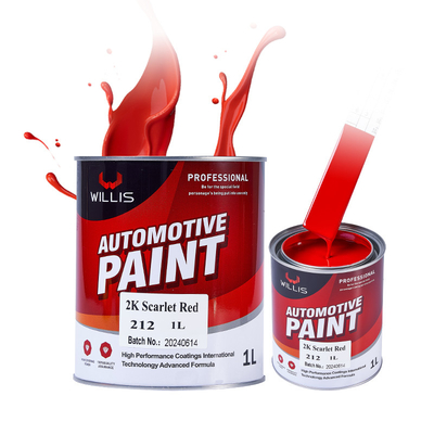 Facile costruzione 2k Vernice a spruzzo rosso Protezione automobilistica Alta durezza 1l / 4l Per lattina