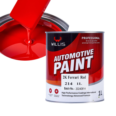 Colori rossi forti Ferrari rosso 2k Vernice per auto metallica Auto rifinitura Restauro auto