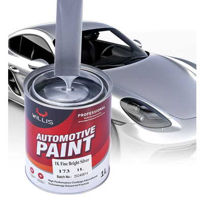 Vernice acrilica Pu Alta lucentezza 1k Vernice metallica argento perla cristallina perla 2k Colori solidi Auto rifinitura Vernice a spruzzo Vernice automatica