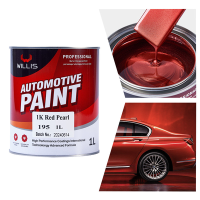 Vernice per automobili a perla chiara acrilica secca rapida 1K Vernice per automobili a perla rossa Acrilica lacca Vernice per automobili sottile