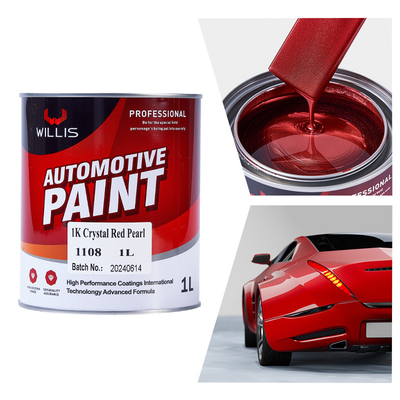 Acrilico Flash Perla Chiara Vernice Automotive Alta Solidità Velocità di asciugatura 1K Cristallo Rosso Perla Vernice Acrilica