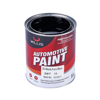 2K Bluish Extra Black High Gloss Car Paint Liquid Coating