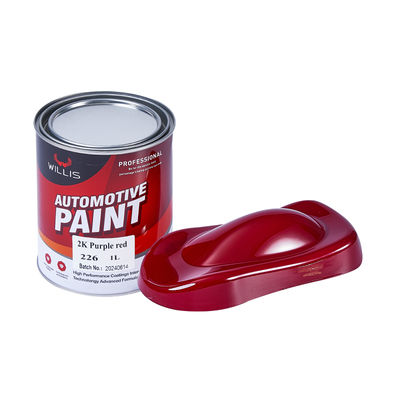 Pintura per auto metallica di alta qualità 2K viola rossa vendita a caldo OEM fornitura di fabbrica Acrilica resina liquida rivestimento di riparazione auto