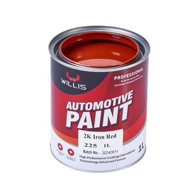 Pintura per auto di alta qualità 2K Ferro Rossa Rivestimento Automotive Fabbrica di fornitura OEM Disponibile Verniciatura di auto Rifinire Vernice a colori