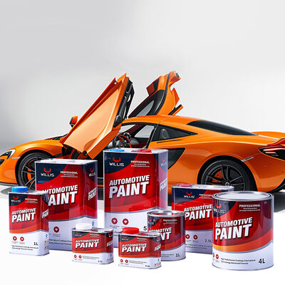 Vernice per autoveicoli in resina acrilica rossa solida 2K Vernice per riparazioni automobilistiche con spray di sottilizzazione automobilistica per rivestimento di plastica
