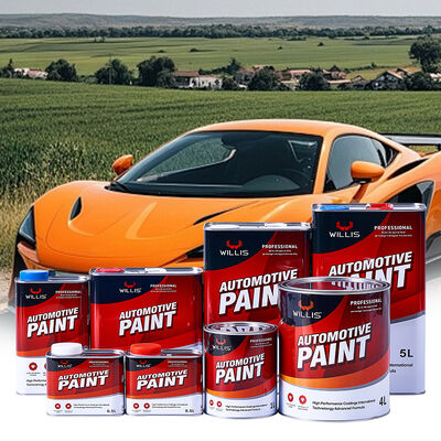 WILLIS 206 2K Vernice per Ritocco Auto Vernice per Carrozzeria Colori Solidi Blu Lucido Rivestimento Acrilico Metallo